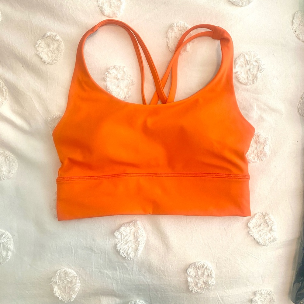 Women's Orange Sports Bra